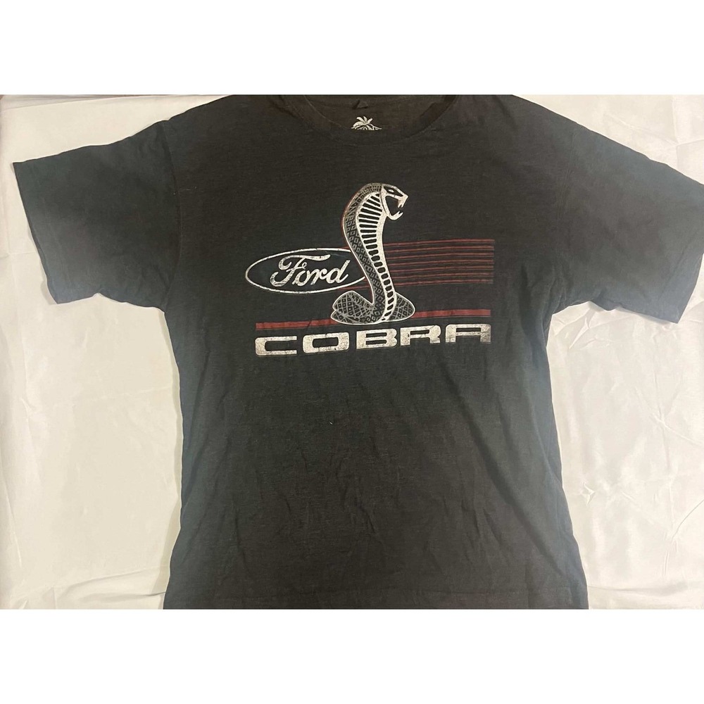 Ford Cobra Mustang SVT T-Shirt Men's XL Black Vintage Style Cotton Blend